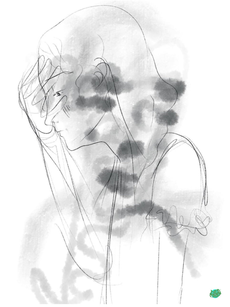 Again Faces, 13 x 16", Framed Giclee