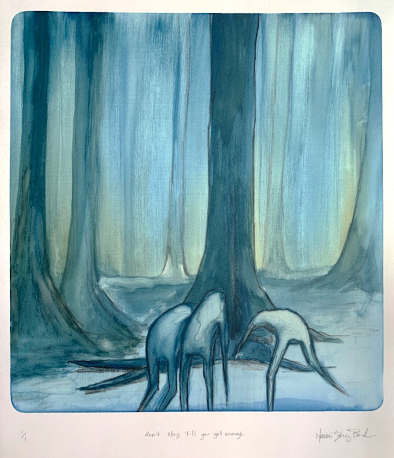 Don't Stop 'til You Get Enough, 14" x 16" Framed Giclee